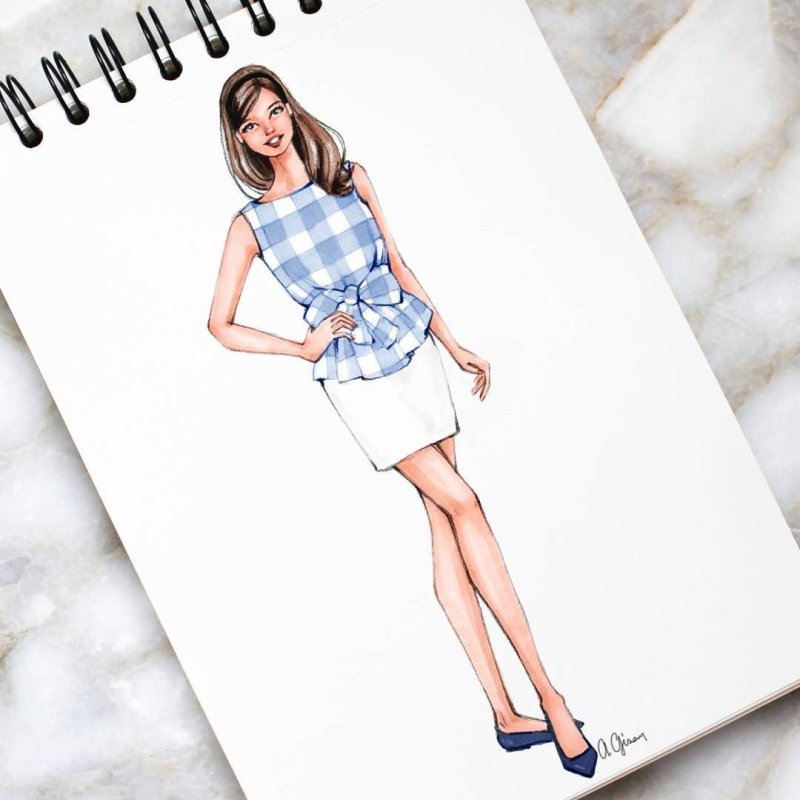 Красивые эскизы одежды