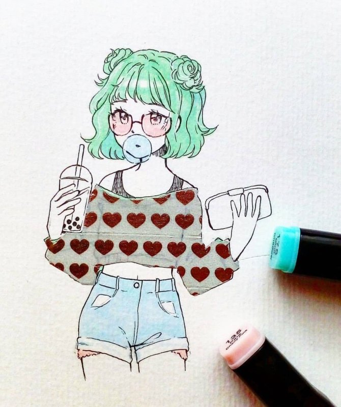 Идеи для рисования маркерами