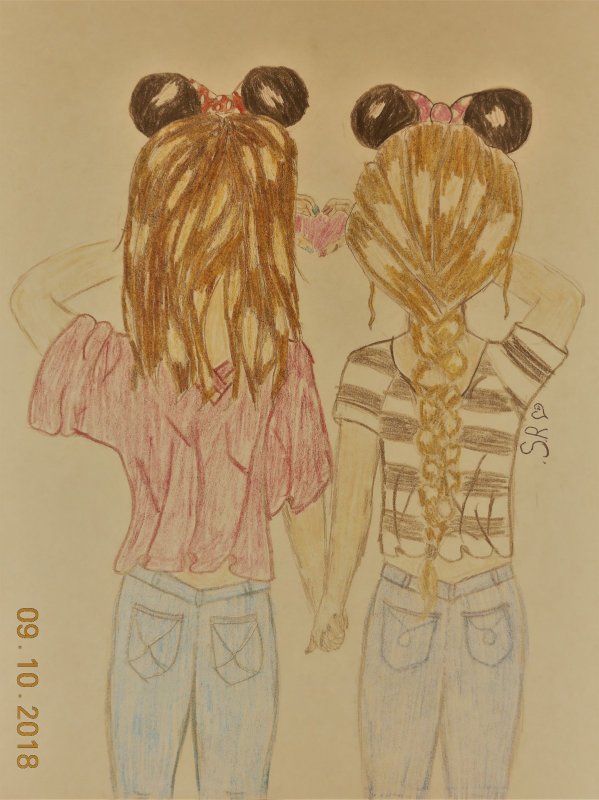 Подруги рисунок