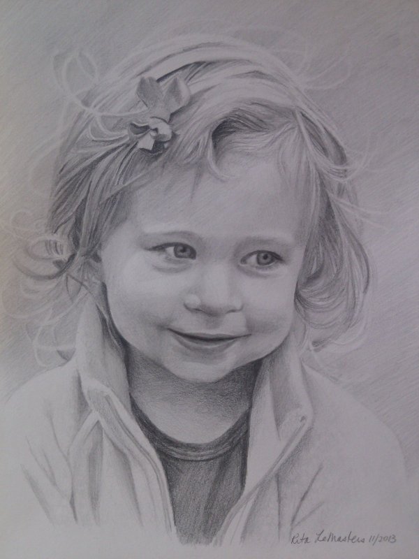 Ребенок рисунок реалистично