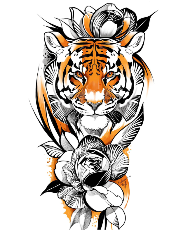 Дигл тату эскиз