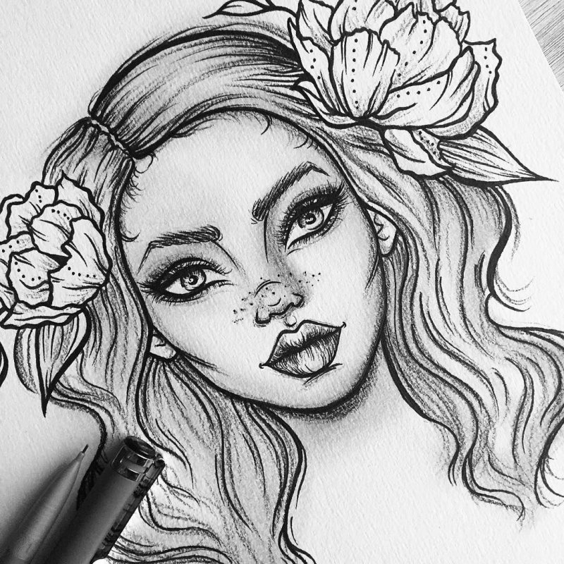 Красивые рисунки людей для срисовки