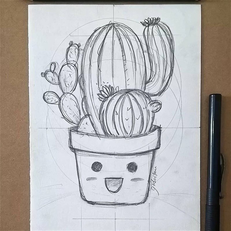 Лёгкие рисунки фломастерами