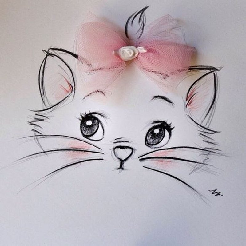 Рисунки для срисовки легкие для девочек