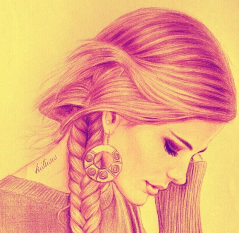 Портрет беловолосой девушки