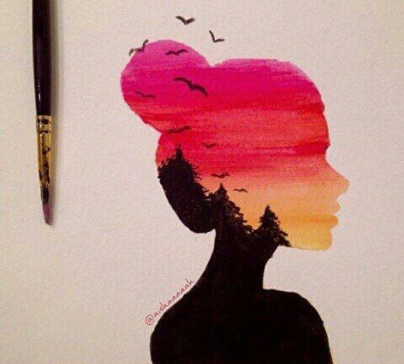 Космос акварелью