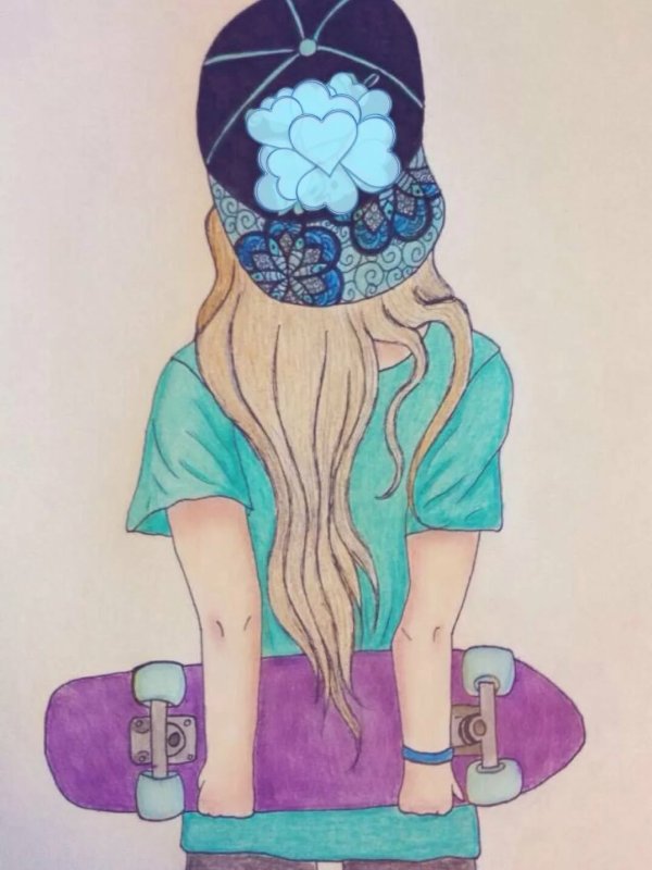 Девушка рисунок арт