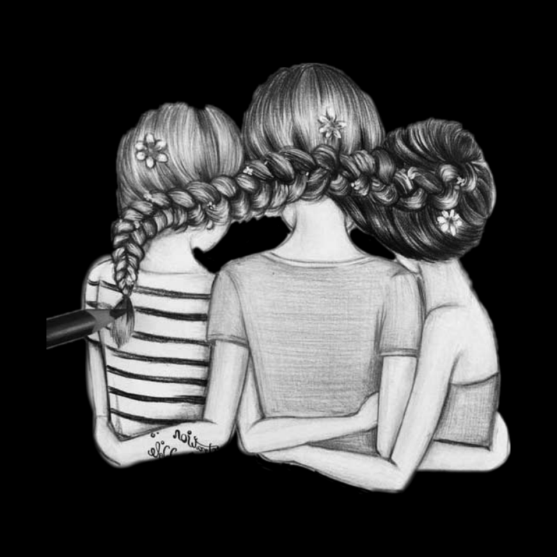 Рисунки для срисовки подруги