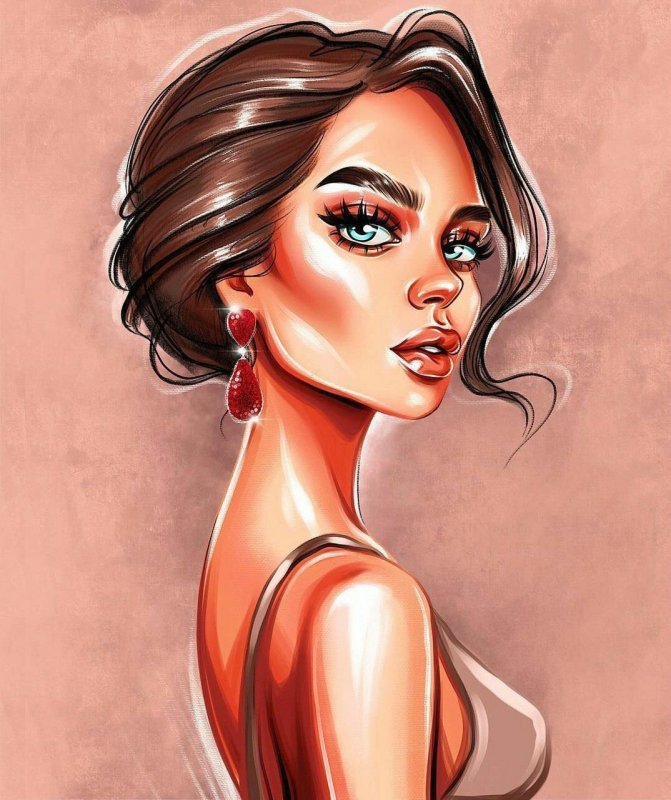 Мультяшные модные девушки