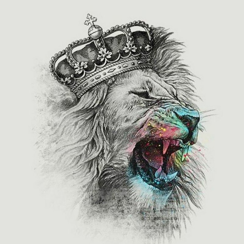 Лев с короной картинки