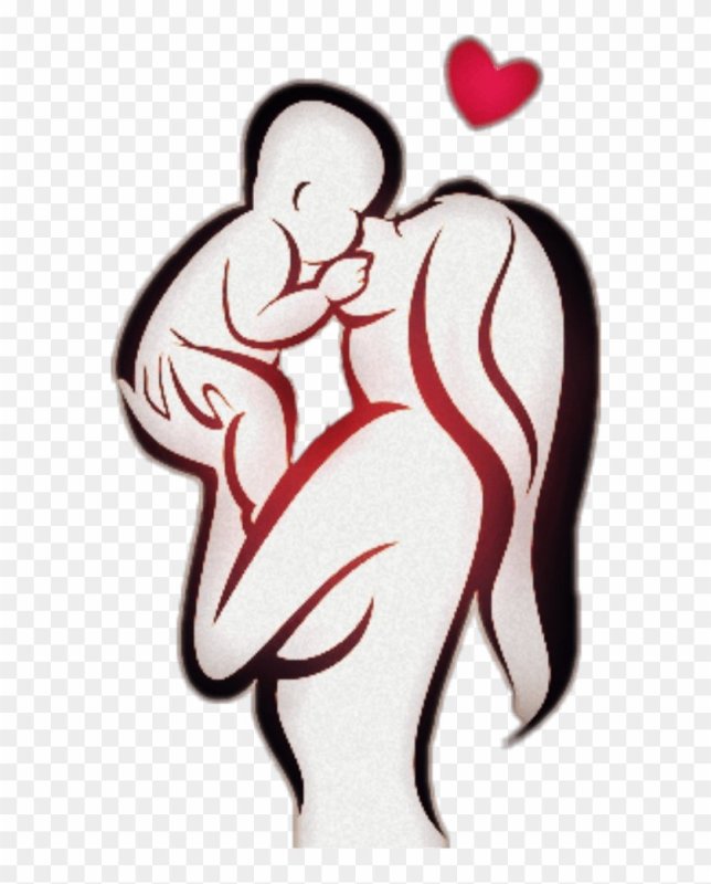 Легкие рисунки мать и сын