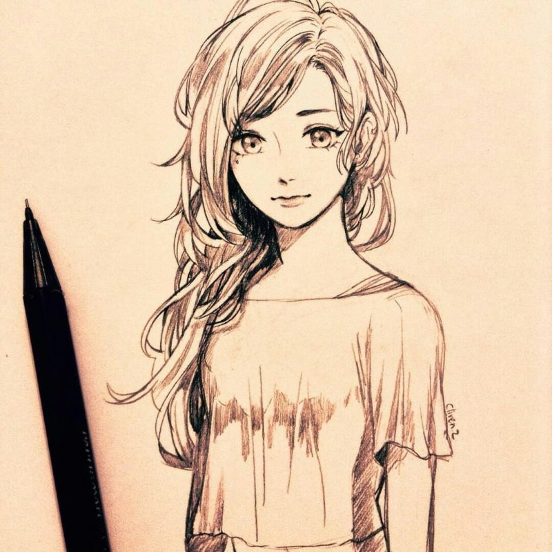 Аниме арты для рисования для начинающих