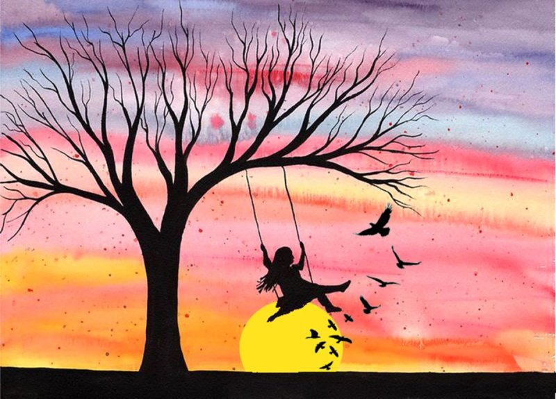 Рисование красками легко