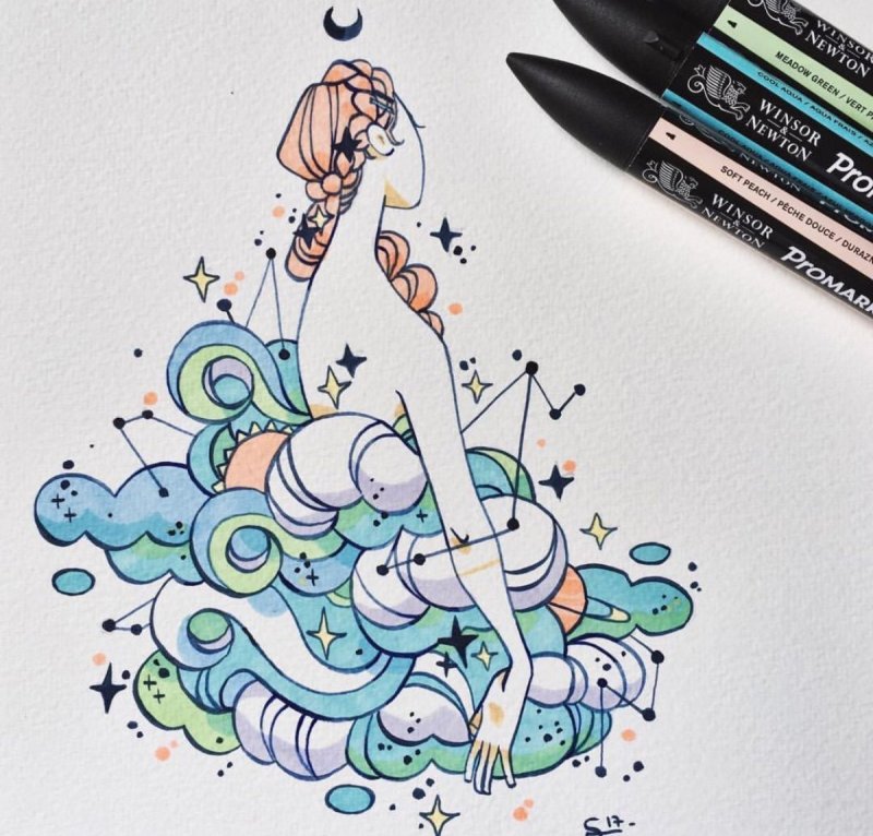 Блокнот для рисования маркерами