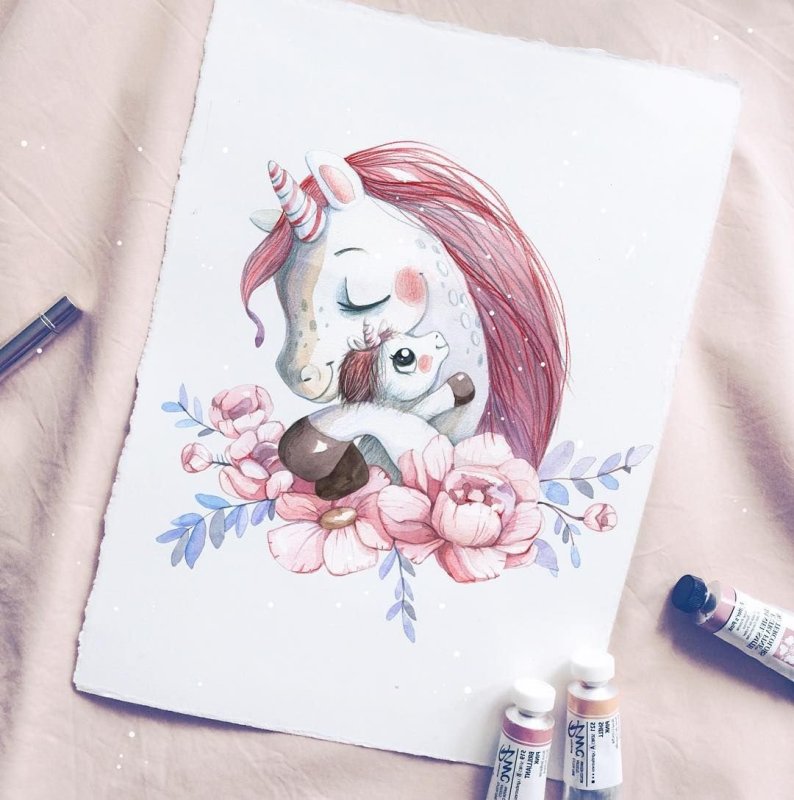 Арты в скетчбук акварелью