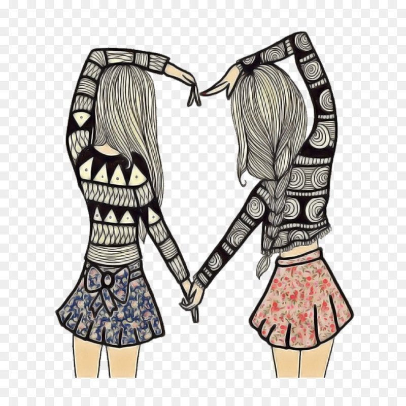 Лёгкие рисунки для подруг