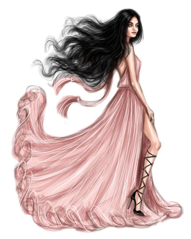 Мультяшная девушка