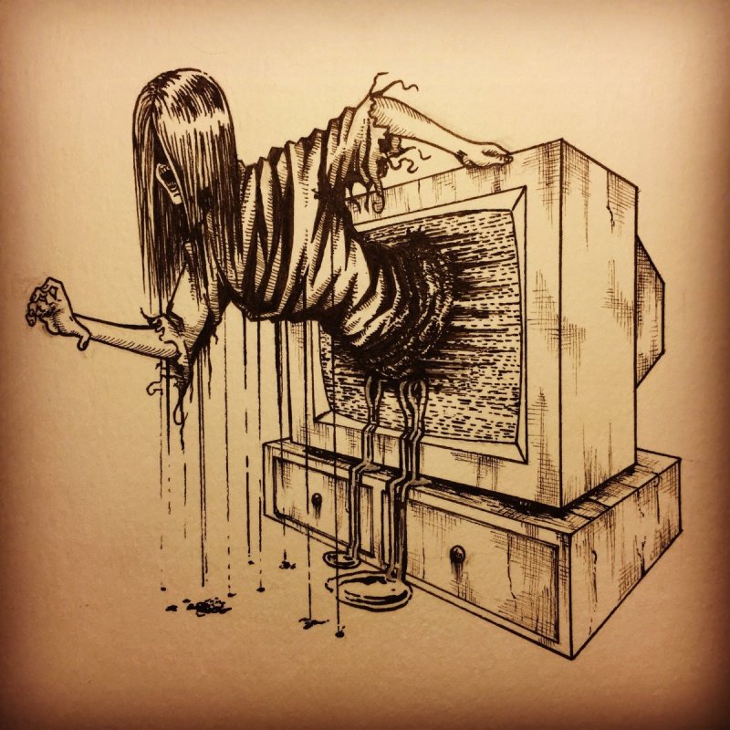 Страшные рисунки для срисовки