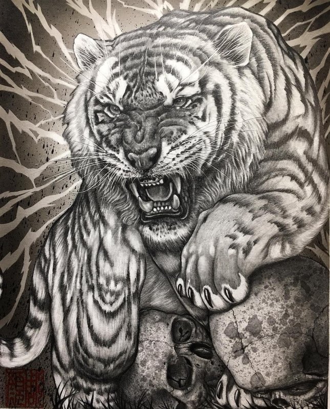 Голова тигра