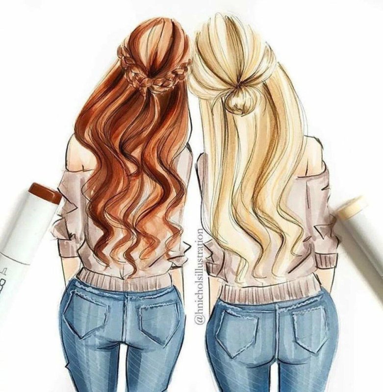 Красивые рисунки для подруги