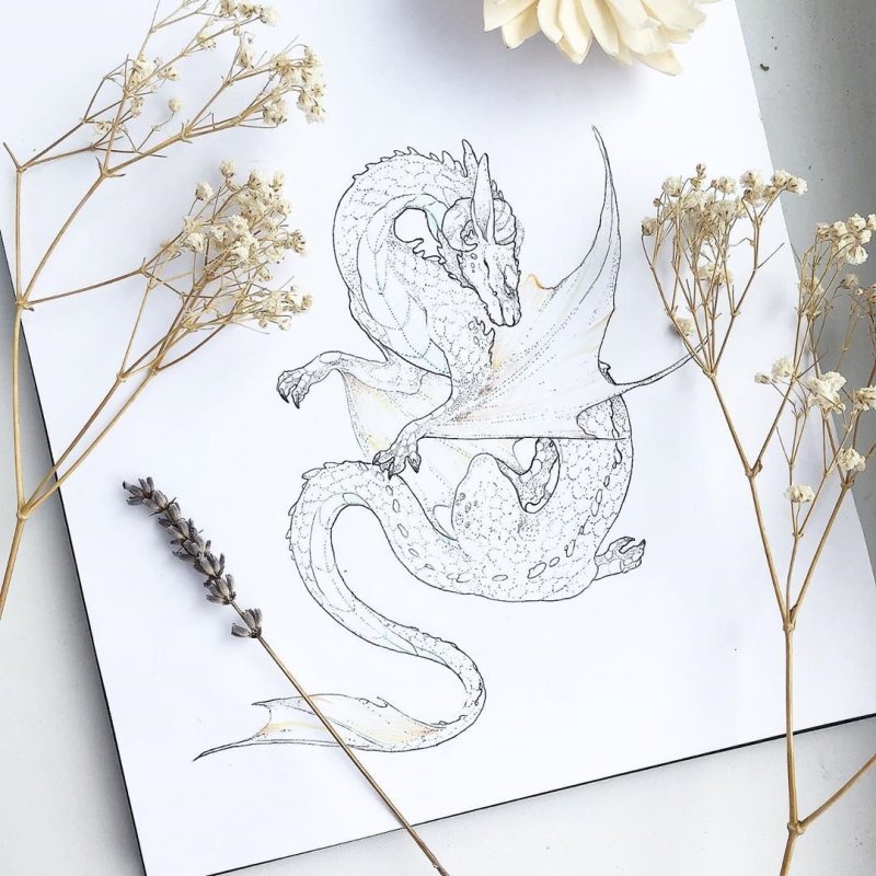 Красный китайский дракон