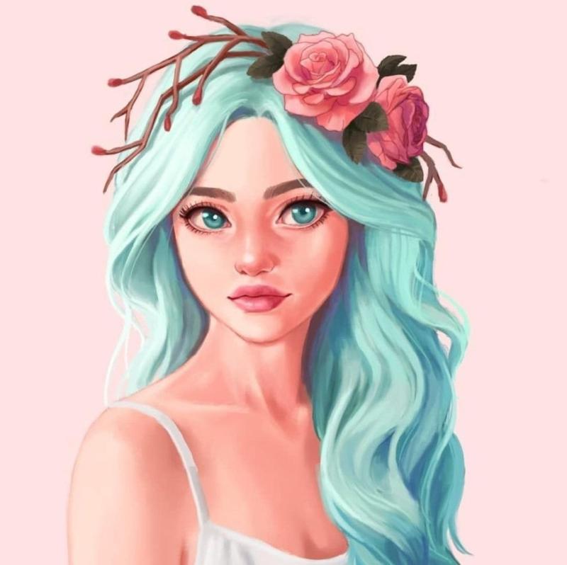 Illustrator девушка арт