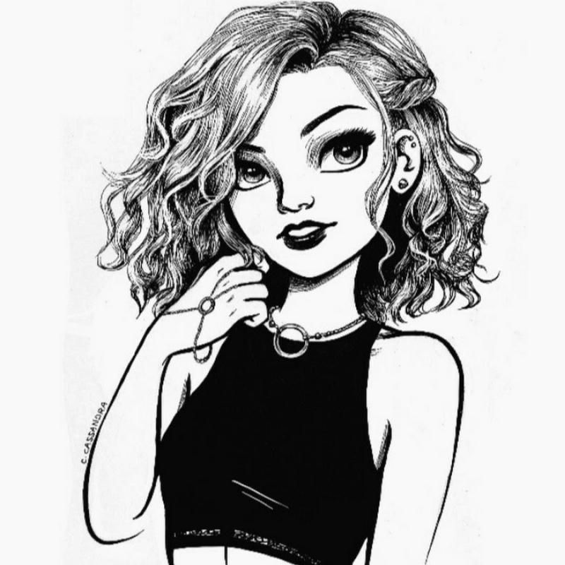 Девушка рисунок