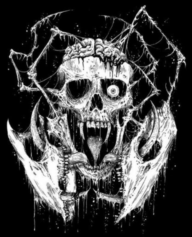 Черепа мини арт тату