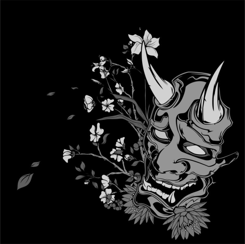 Страшное лицо на белом фоне