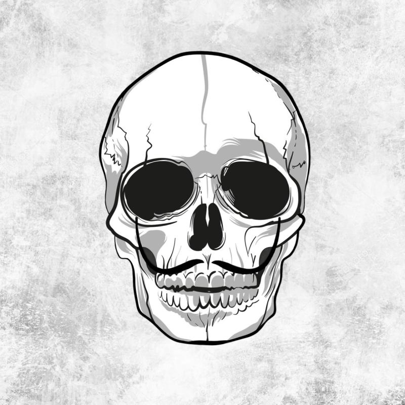 Череп с узорами