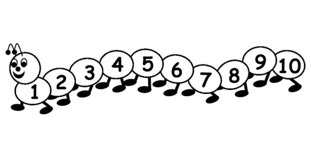 Гусеница акварелью