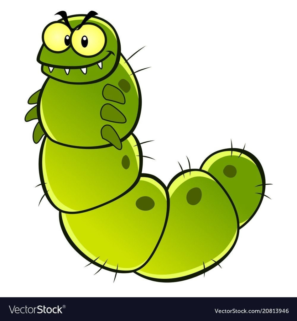 Гусеница раскраска для детей