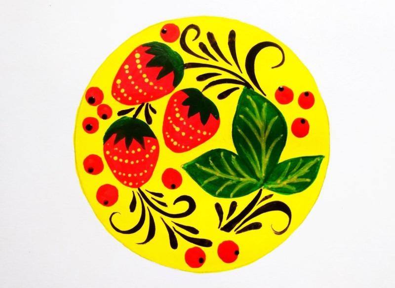 Хохломская роспись Золотая Хохлома