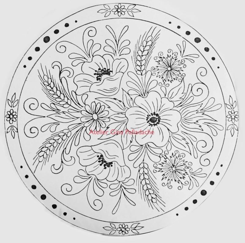 Трафареты для росписи тарелок
