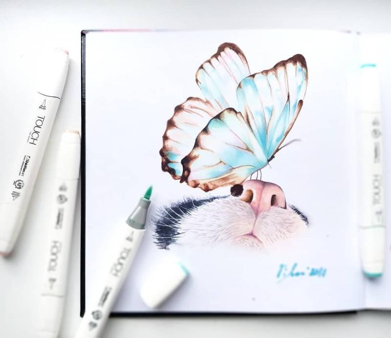 Рисунки маркерами для начинающих