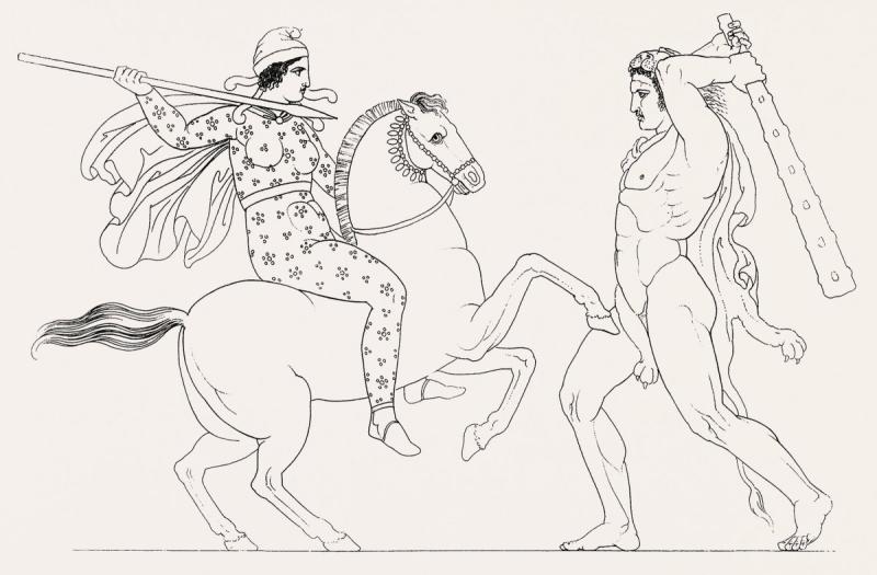 Персей и Андромеда рисунок