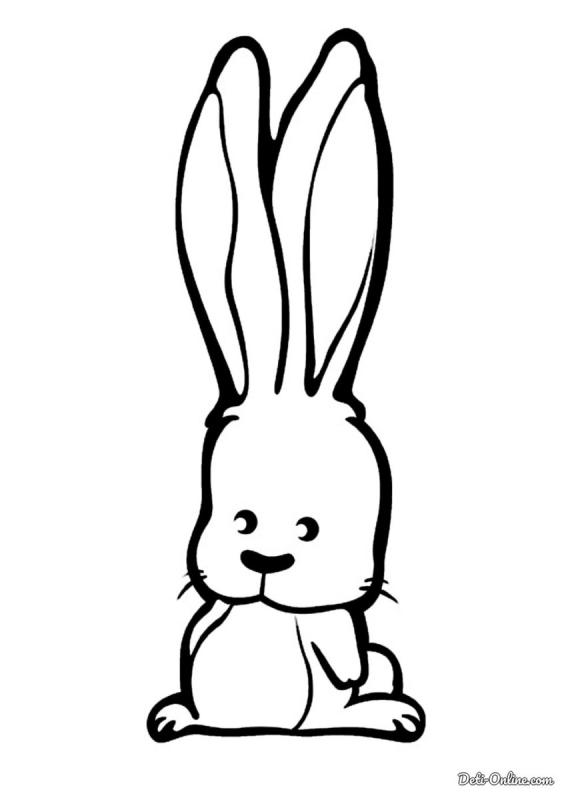Картинки кролика для срисовки