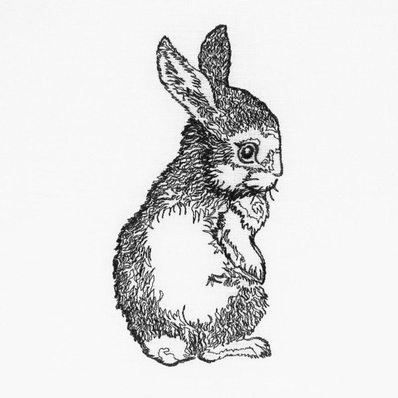 Кроликстилизированный силуэт