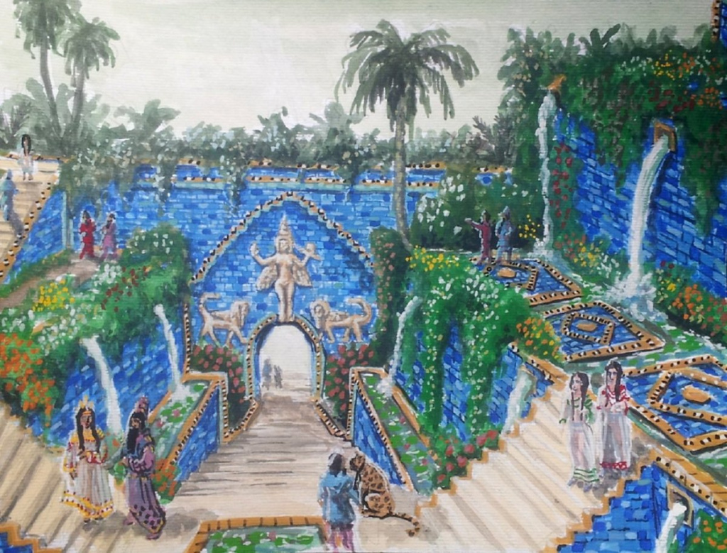 Древний Вавилон сады Семирамиды