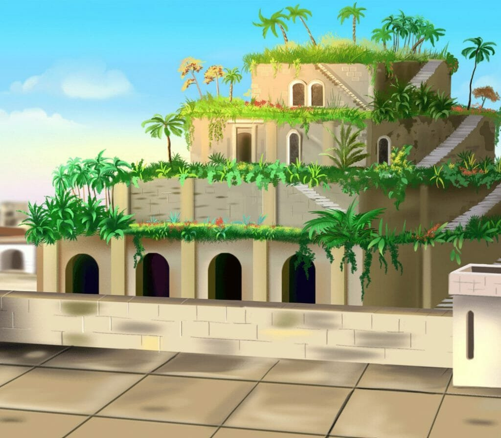 Висячие сады Семирамиды арт