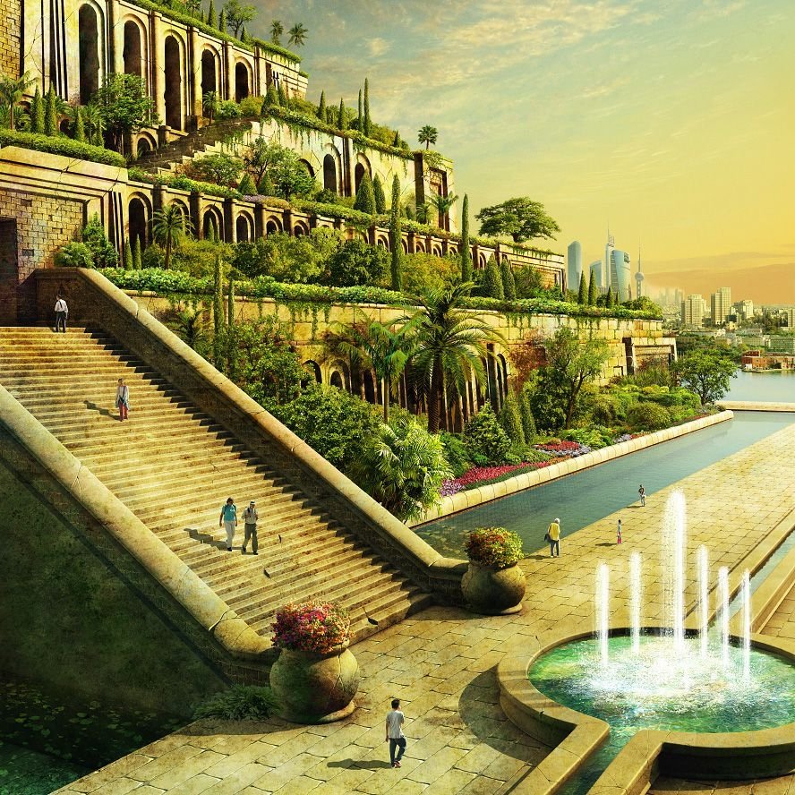 Сады Семирамиды в Вавилоне