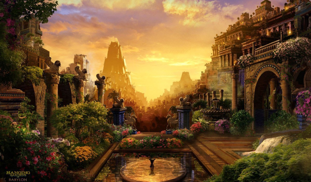 Висячие сады Семирамиды в Вавилоне