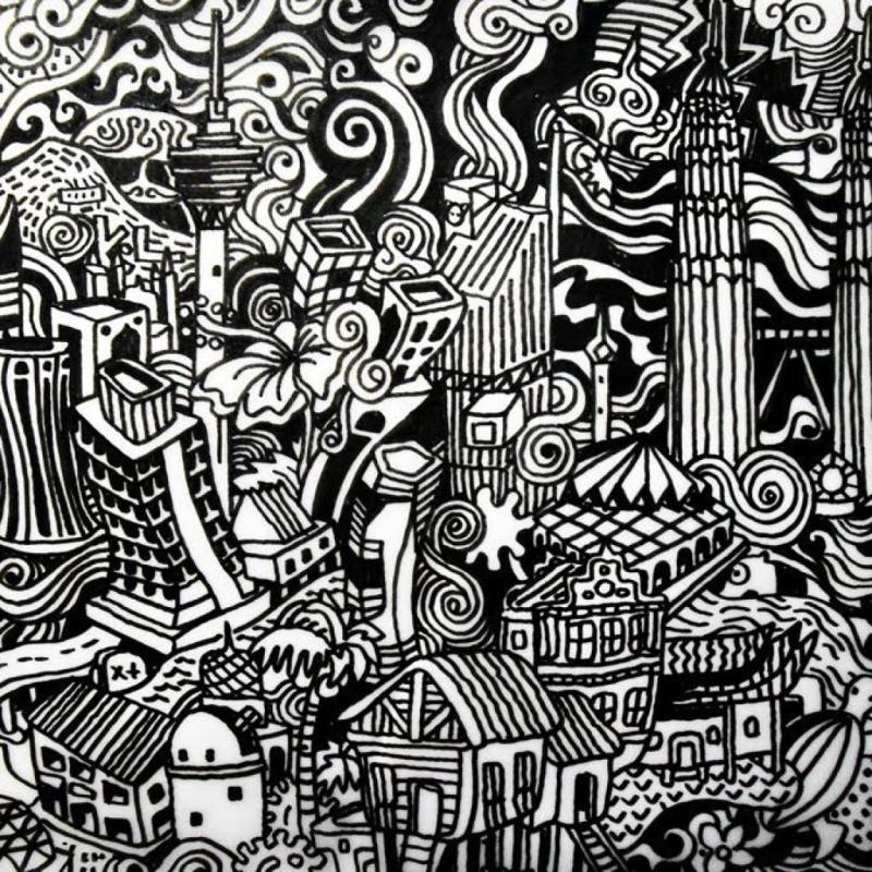 Дудл стиль в иллюстрации