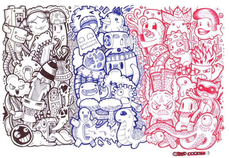 Doodle стиль рисования