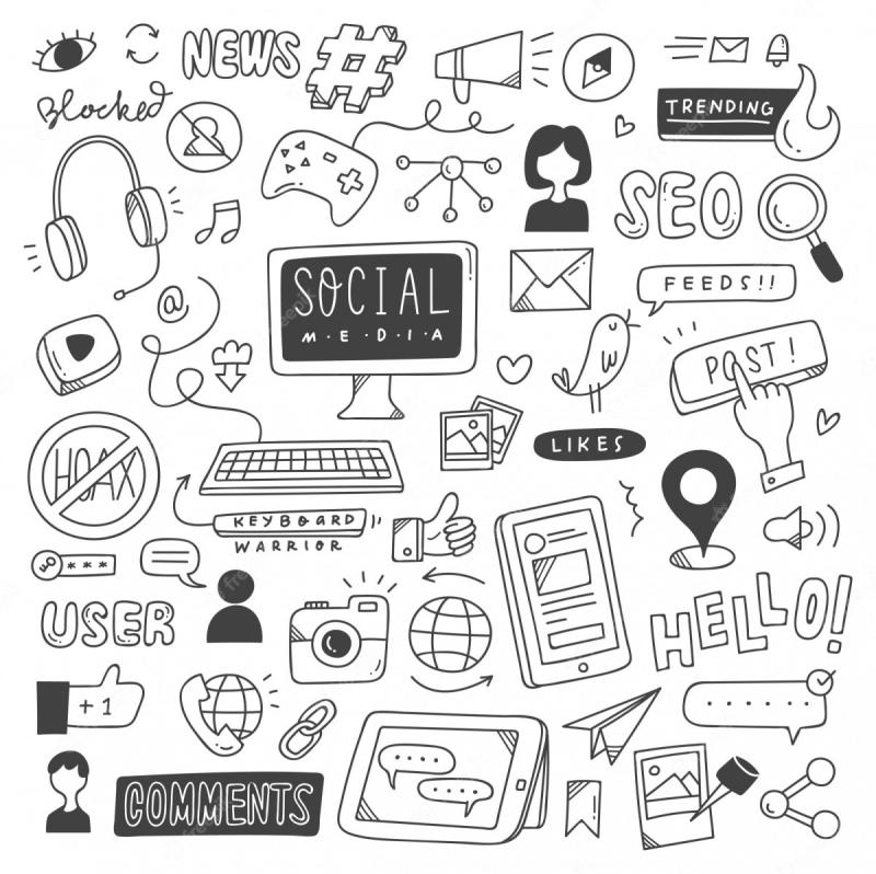 Дудл стиль иконки