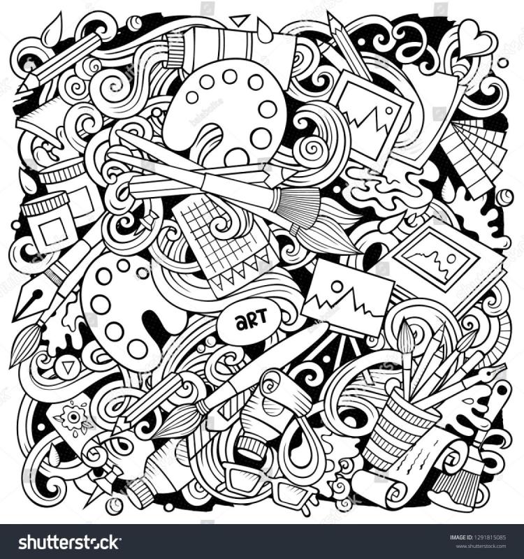 Популярные векторные дудлы на стоках