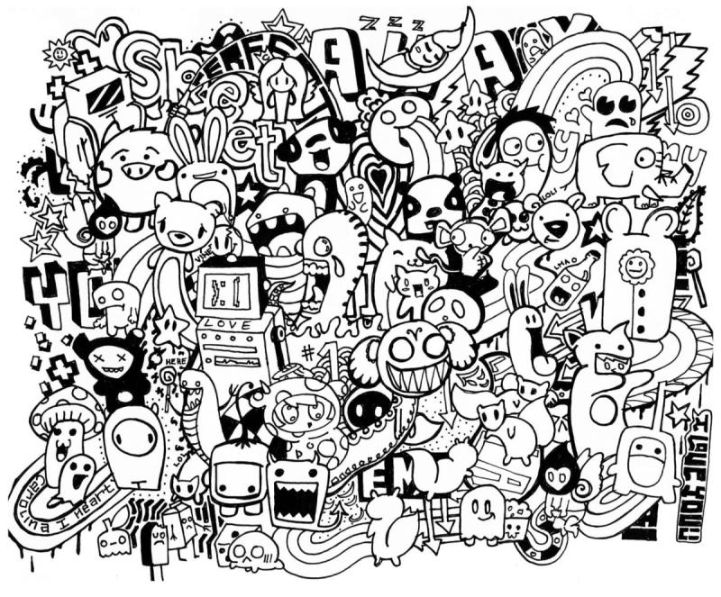 Дудл стиль иконки