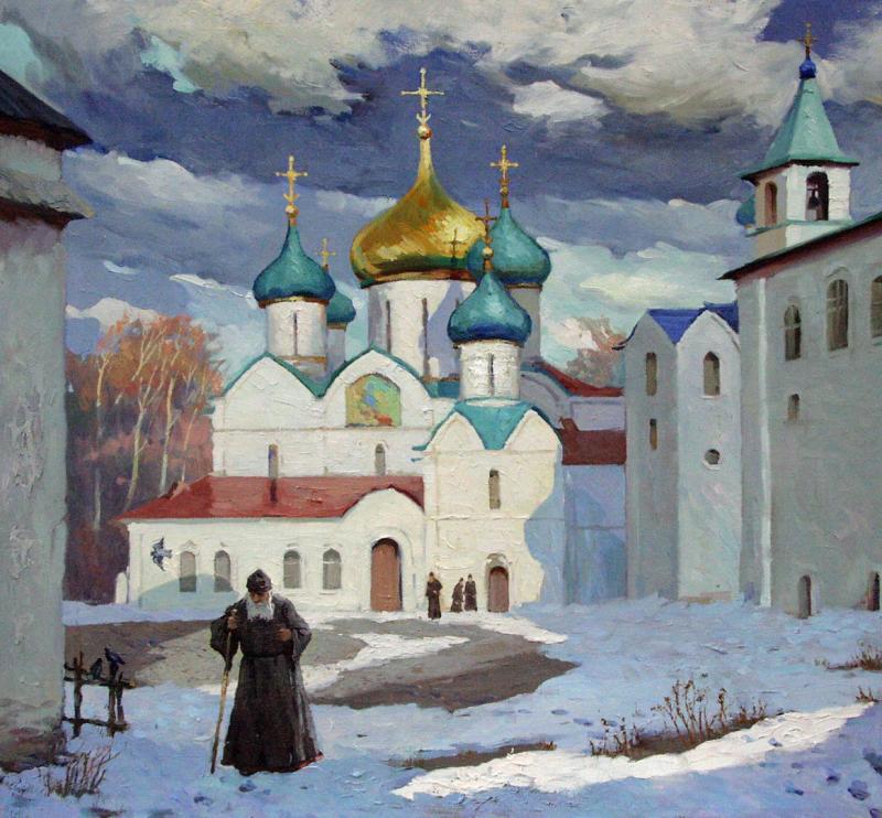 Картина Шишкина "вид Елабуги"(1861)