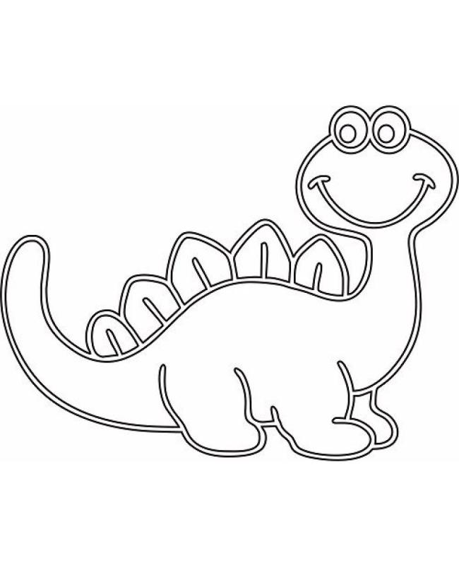 Трафарет динозавров для детей