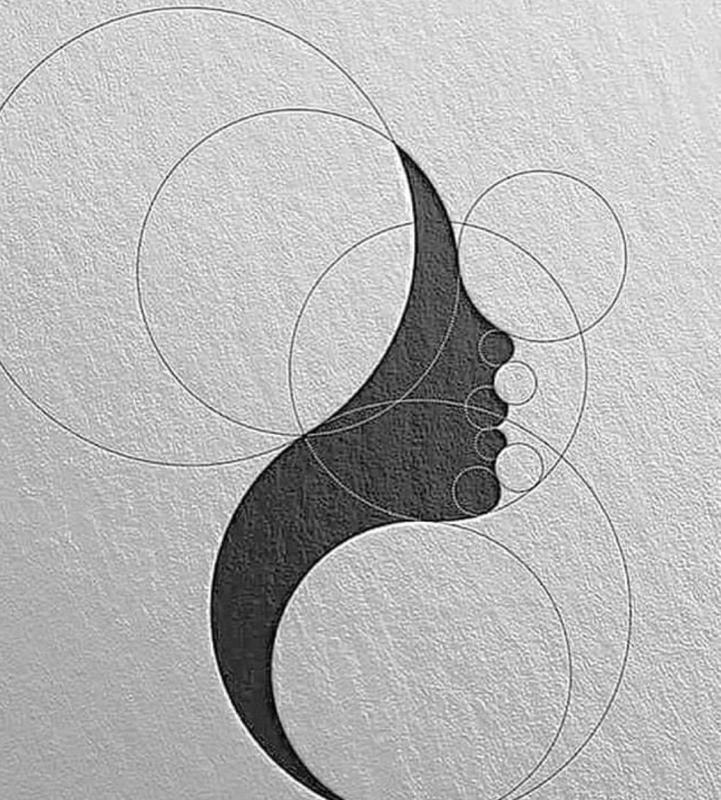 Геометрические фигуры акварелью